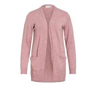 Vila Strickjacke VIRIL – Basic Strick, Viskose-Mix, Rose, Größe L