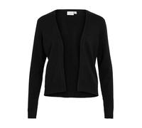 Cardigan VILA "VIRIL SHORT CARDIGAN", Damen, Gr. XS, schwarz, Feinstrick, Obermaterial: 50% Viskose, 27% Polyamid, 23% Polyester, gepflegt, Basic, bequem hüftlang, tiefer V-Ausschnitt, Bündchen, Stric