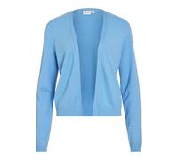 Cardigan VILA "VIRIL SHORT L/S KNIT CARDIGAN-NOOS", Damen, Gr. XXL, all aboard detail:schwarz melange, Feinstrick, Obermaterial: 50% Viskose, 27% Nylon, 23% Polyester, meliert, regular fit kurz, V-Aus