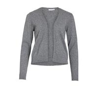 Vila Cardigan Viril Short L/S Feinstrick 50% Viskose Medium Grey Melange Damen XL
