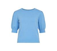 Strickpullover VILA "VIRIL 2/4 SLEEVE O-NECK KNIT TOP - NOOS", Damen, Gr. XS, all aboard detail:schwarz melange, Strick, Obermaterial: 50% Viskose, 28% Polyester, 22% Nylon, meliert, regular fit norma