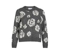 VISIYA O-NECK L/S JAQUARD KNIT TOP by Vila M