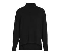 Rollkragenpullover VILA "VIOSTRIA ROLLNECK L/S KNIT TOP-NOOS", Damen, Gr. XXL, schwarz (schwarz beauty), Strick, Obermaterial: 70% Viskose, 30% Polyester, unifarben, regular fit hüftlang, Rundhals, Ri