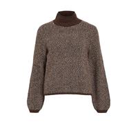 Vila Lory Rollkragenpullover XL Coffee Bean / Eggnog Melange