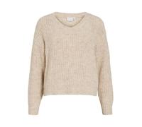 Vila Lampe Pullover Mit V-ausschnitt S Super Light Natural Melan