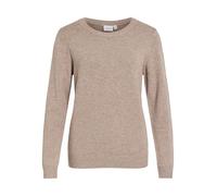 Vila Pullover VIRIL O-Neck L/S Knit Top Noos Feinstrick Viskose-Mix Falcon Melange Damen XS