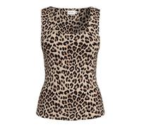 VILA - VIKENZA NEW AOP U-NECK S/L TANK TOP caramel café - Gr. - XS