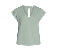 VILA - VISYMA V-NECK CAP SLEEVE TOP silt green - Gr. - S
