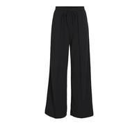 Schlupfhose VILA "VICLUA HW WIDE PANTS-NOOS" Gr. L (40), N-Gr, schwarz (black beauty) Damen Hosen (96247011-L) black beauty