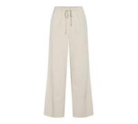Schlupfhose VILA "VIPRISILLA RW PANTS - NOOS", Damen, Gr. 34, N-Gr, super light natural melan, Web, Obermaterial: 50% Viskose, 40% Baumwolle, 10% Leinen, unifarben, loose fit knöchellang, Hosen Schlup