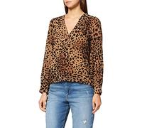 Vila Femme VIMICADA Print L/S TOP/DC/SU Blouse, Tigers Eye/AOP:Leo, 38