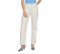 Vila Kelly Jaf Straight Fit Hochtaillierte Jeans 34 Cloud Dancer