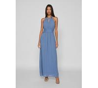Vila Milina Sleveless Long Dress Blau 38 Frau (Herstellerartikelnummer: 14052647-CoronetBlue/DetailElastic-38)