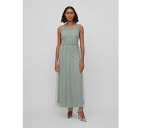 Vila Damen Vilynnea Maxi Dress - Noos Kleid, Green Milieu/Detail:Elastic, 40 EU