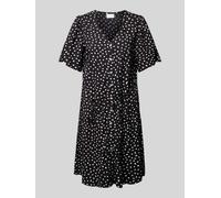 Vila Knielanges Kleid mit V-Ausschnitt Modell 'rila' in Black, Größe 40