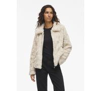 Vila Kunstfell-Jacke Damen beige, 40