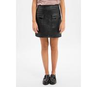 Vila Kunstleder-Minirock Damen schwarz, 36