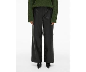 Vila Kunstlederhose "Vianne" in Schwarz - Größe 40 | Damenhosen