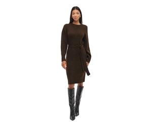 Vila Lampe Langarm-midikleid