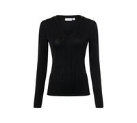 Vila Langarmshirt Damen schwarz, XL