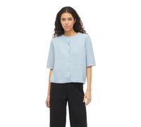 Strickjacke VILA "VILIGA 2/4 O-NECK KNIT CARDIGAN - NOOS", Damen, Gr. M, nantucket breeze detail:melange, Obermaterial: 97% Polyester, 3% Elasthan, meliert, regular fit normal, Rundhals, Strickjacken