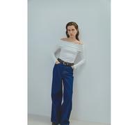 Vila Longsleeve "Ommi" in Creme - Größe M | Damen Tops