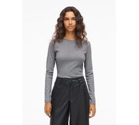 Vila Longsleeve "Vicatera" in Grau - Größe L | Damen Tops