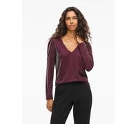 Vila Longsleeve "Vieleinas" in Bordeaux - Größe XS | Damen Tops