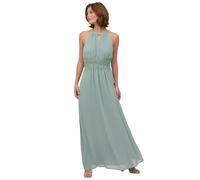 Vila Milina Halter Sleveless Long Dress Grün 42 Frau (Herstellerartikelnummer: 14052647-GreenMilieu/DetailElastic-42)