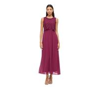 Maxikleid VILA "VIMILINA LACE DRESS - NOOS/DC", Damen, Gr. 42, N-Gr, anemone, Web, Obermaterial: 100% Polyester, unifarben, regular fit lang, Rundhals, Kleider Maxikleid, Topseller (94265660-42)