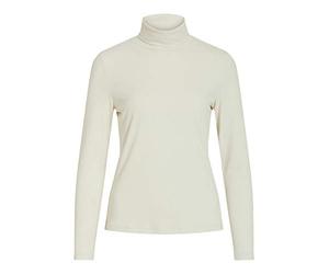Vila NOS Damen Visolitta Rib Rollneck L/S Top/Su - Noos Bluse