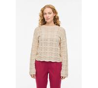 Vila Pullover "Viwave" in Beige - Größe L | Damen Pullover Cardigans