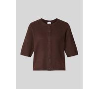 VILA Regular Fit Cardigan in Strick-Optik Modell 'Iga' in Dunkelbraun, Größe XS