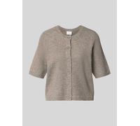 VILA Regular Fit Cardigan in Strick-Optik Modell 'Iga' in Taupe, Größe XL