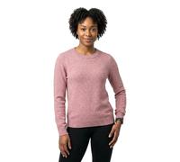 Rundhalspullover VILA "VIRIL O-NECK L/S KNIT TOP - NOOS", Damen, Gr. XXL, rosa (nostalgia rose detail:light melange), Feinstrick, Obermaterial: 50% Viskose, 27% Nylon, 23% Polyester, meliert, regular 