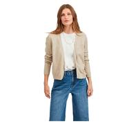 Vila Strickjacke VIRIL kurz offen Feinstrick Beige (natural melange) Gr. S