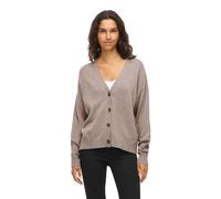 Strickjacke VILA "VIRIL V-NECK KNIT CARDIGAN - NOOS", Damen, Gr. S, falcon detail:melange, Feinstrick, Obermaterial: 50% Viskose, 28% Polyester, 22% Nylon, meliert, regular fit normal, V-Ausschnitt, S