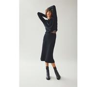 Strickrock VILA "VICOMFY A-LINE KNIT SKIRT- NOOS" Gr. S (36), schwarz (black) Damen Röcke (26262319-S) black
