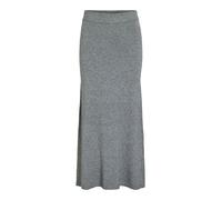 Vila Strickrock Viril mit elastischem Bund Mittelgrau XS