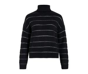 Vila Rollkragenpullover "Vizara" in Schwarz - Größe L | Damen Pullover Cardigans