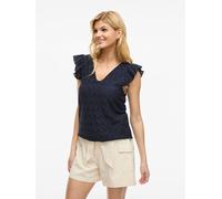 Vila Shirt "Amalina" in Dunkelblau - Größe XS | Damen Tops