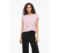 Vila "VIELLETTE S/S SATIN TOP - NOOS" Satin Optik (41904640-40) cherry blossom