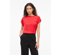 Vila "VIELLETTE S/S SATIN TOP - NOOS" Satin Optik (37861952-36) hibiscus