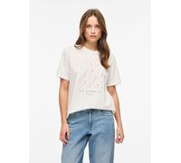 Vila Shirt "Visybil Garden" in Weiß - Größe L | Damen Tops