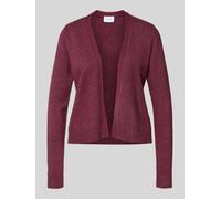 Vila Strickcardigan mit offener Vorderseite Modell 'VIRIL' in Pflaume, Größe XS