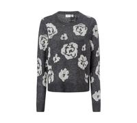 VISIYA O-NECK L/S JAQUARD KNIT TOP by Vila L