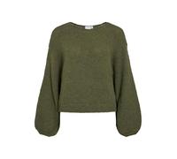 Vila Strickpullover mit Ballonärmeln, Capulet Olive, Medium