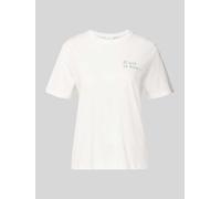 VILA T-Shirt mit Print und Rundhalsausschnitt Modell 'SYBILLA' in Weiss, Größe M