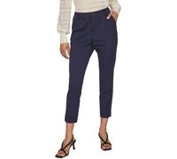 Vila Slim Fit Stoffhose mit Bundfalten Modell 'VARONE' in Marineblau, Größe 44