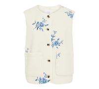 VILA - VIADA EMBROIDERY TEDDY VEST OTW Birch - Gr. - 40